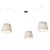 EMIBIG ASCOT 3 BEIGE Fekete Beltéri Függőlámpa E27 IP20 EB-1423-3