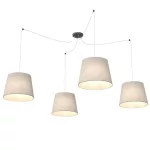EMIBIG ASCOT 4 BEIGE Fekete Beltéri Függőlámpa E27 IP20 EB-1423-4