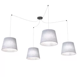   EMIBIG ASCOT 4 GRAY Fekete Beltéri Függőlámpa E27 IP20 EB-1424-4