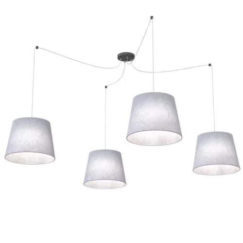 EMIBIG ASCOT 4 GRAY Fekete Beltéri Függőlámpa E27 IP20 EB-1424-4