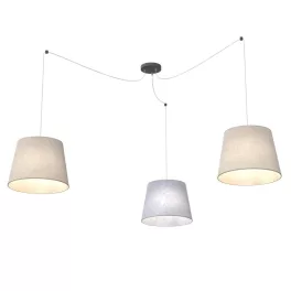   EMIBIG ASCOT 3 MIX Fekete Beltéri Függőlámpa E27 IP20 EB-1425-3