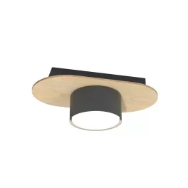   EMIBIG DIAZ 1 BL WOOD Fekete Beltéri Mennyezeti lámpa GX53 IP20 EB-1438-1