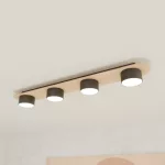 EMIBIG DIAZ 4 BL WOOD Fekete Beltéri Mennyezeti lámpa GX53 IP20 EB-1438-4