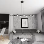 EMIBIG MEGARA 8 BL Fekete Beltéri Függőlámpa GX53 IP20 EB-1439-8