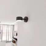 EMIBIG SORA K1 BL Fekete Beltéri Fali lámpa GX53 IP20 EB-1440-K1