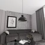 EMIBIG LUNARO 1L BL BLACK Fekete Beltéri Függőlámpa GX53 IP20 EB-1471-1L