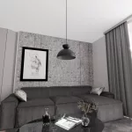 EMIBIG LUNARO 1S BL BLACK Fekete Beltéri Függőlámpa GX53 IP20 EB-1471-1S