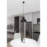 EMIBIG LUNARO 1S BL BLACK Fekete Beltéri Függőlámpa GX53 IP20 EB-1471-1S