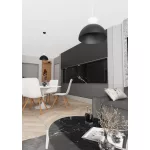 EMIBIG LUNARO 1S BL BLACK/WHITE Fekete Beltéri Függőlámpa GX53 IP20 EB-1472-1S