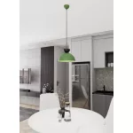 EMIBIG LUNARO 1S BL GREEN Fekete Beltéri Függőlámpa GX53 IP20 EB-1473-1S