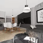 EMIBIG LUNARO 1S BL WHITE/BLACK Fehér Beltéri Függőlámpa GX53 IP20 EB-1475-1S