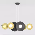EMIBIG VOLUM 6 BL GOLD Fekete Beltéri Függőlámpa G9 IP20 EB-1483-6