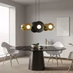 EMIBIG VOLUM 6 BL GOLD Fekete Beltéri Függőlámpa G9 IP20 EB-1483-6