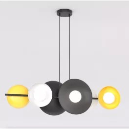   EMIBIG VOLUM 6 BL MIX Fekete Beltéri Függőlámpa G9 IP20 EB-1485-6