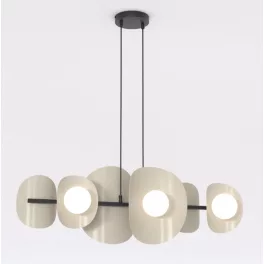   EMIBIG ELEMENTI 6 BL MOKKA Bézs Beltéri Függőlámpa G9 IP20 EB-1493-6