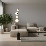 EMIBIG ETNO LP4 BLACK Fekete Beltéri Állólámpa G9 IP20 EB-1503-LP4