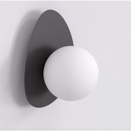 EMIBIG OVO K1 BLACK Fekete Beltéri Fali lámpa G9 IP20 EB-1527-K1