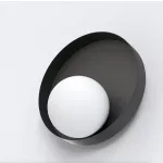 EMIBIG KIDO K1 BLACK Fekete Beltéri Fali lámpa G9 IP20 EB-1532-K1