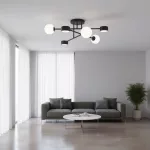 EMIBIG HOLON 6 BLACK Fekete Beltéri Mennyezeti lámpa G9, GX53 IP20 EB-1558-6