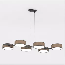   EMIBIG DRUMZ 6 BROWN Barna Beltéri Függőlámpa E14 IP20 EB-1563-6