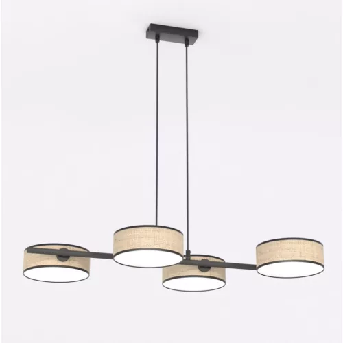 EMIBIG DRUMZ 4 RATTAN Barna Beltéri Függőlámpa E14 IP20 EB-1565-4