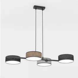   EMIBIG DRUMZ 4 MIX1 Fekete Beltéri Függőlámpa E14 IP20 EB-1566-4