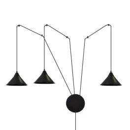   EMIBIG ABRAMO 3 BLACK Fekete Beltéri Függőlámpa E27 IP20 EB-160-3