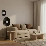 EMIBIG DELULU LP2 BLACK Fekete Beltéri Állólámpa G9 IP20 EB-1600-LP2