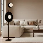 EMIBIG KISS LP2 BLACK Fekete Beltéri Állólámpa G9 IP20 EB-1607-LP2