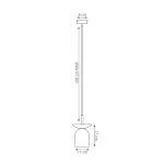 EMIBIG EGO 1 BL WHITE Fehér Beltéri Függőlámpa E14 IP20 EB-1613-1