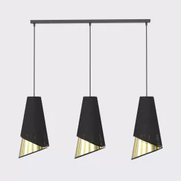   EMIBIG MODA 3 BL GOLD Fekete Beltéri Függőlámpa E27 IP20 EB-1617-3