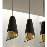 EMIBIG MODA 3 BL GOLD Fekete Beltéri Függőlámpa E27 IP20 EB-1617-3