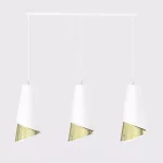 EMIBIG MODA 3 WH GOLD Fehér Beltéri Függőlámpa E27 IP20 EB-1618-3