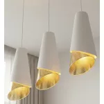 EMIBIG MODA 3 WH GOLD Fehér Beltéri Függőlámpa E27 IP20 EB-1618-3