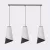 EMIBIG MODA 3 BL GRAY Fekete Beltéri Függőlámpa E27 IP20 EB-1619-3