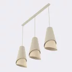 EMIBIG MODA 3 MO RATTAN Fekete Beltéri Függőlámpa E27 IP20 EB-1620-3