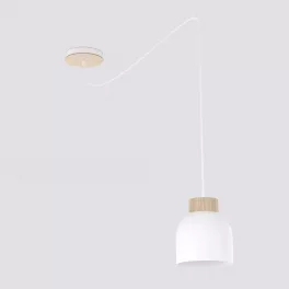   EMIBIG KRU 1 WHITE Fehér Beltéri Függőlámpa E27 IP20 EB-1625-1
