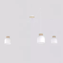   EMIBIG KRU 3 WHITE Fehér Beltéri Függőlámpa E27 IP20 EB-1625-3