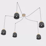 EMIBIG KRU 5 BLACK Fekete Beltéri Függőlámpa E27 IP20 EB-1626-5