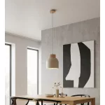 EMIBIG VIGO 1 MOKKA Bézs Beltéri Függőlámpa E27 IP20 EB-1627-1