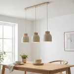 EMIBIG VIGO 3 MOKKA Bézs Beltéri Függőlámpa E27 IP20 EB-1627-3