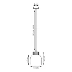 EMIBIG VIGO 1 WHITE Fehér Beltéri Függőlámpa E27 IP20 EB-1628-1