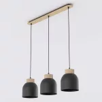 EMIBIG VIGO 3 BLACK Fekete Beltéri Függőlámpa E27 IP20 EB-1629-3