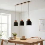 EMIBIG VIGO 3 BLACK Fekete Beltéri Függőlámpa E27 IP20 EB-1629-3