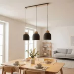 EMIBIG VIGO 3 BLACK Fekete Beltéri Függőlámpa E27 IP20 EB-1629-3