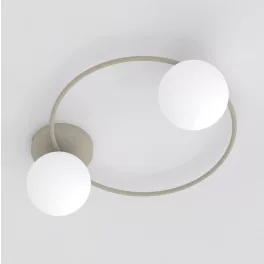   EMIBIG SOPRA 2 MOKKA OPAL Bézs Beltéri Mennyezeti lámpa E14 IP20 EB-1633-2