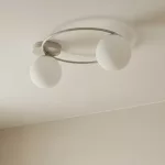 EMIBIG SOPRA 2 MOKKA OPAL Bézs Beltéri Mennyezeti lámpa E14 IP20 EB-1633-2