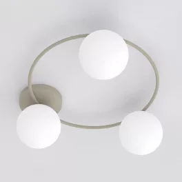   EMIBIG SOPRA 3 MOKKA OPAL Bézs Beltéri Mennyezeti lámpa E14 IP20 EB-1633-3