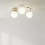 EMIBIG SOPRA 3 MOKKA OPAL Bézs Beltéri Mennyezeti lámpa E14 IP20 EB-1633-3