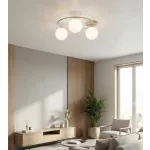 EMIBIG SOPRA 3 MOKKA OPAL Bézs Beltéri Mennyezeti lámpa E14 IP20 EB-1633-3